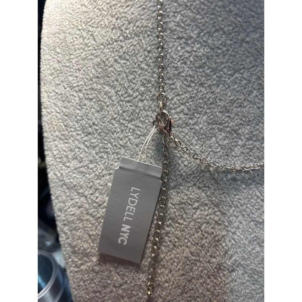 #79. Silver-tone Y-shaped Lariat Necklace